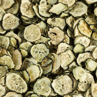 Tørkede skiver av agurk