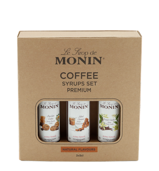 Monin Kaffe Sirupsett, 3x50ml