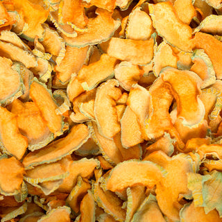 Tørkede skiver av melon